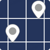Icon representing a map grid